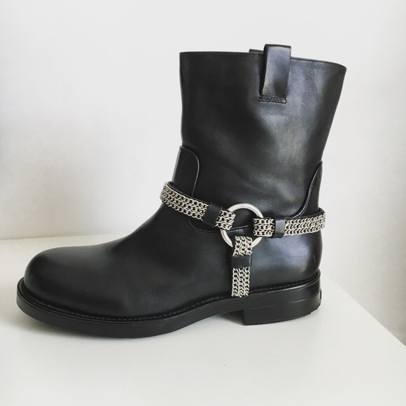 karl lagerfeld biker boots